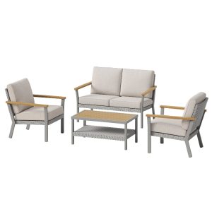 Sencillo Collection - 4 Piece Patio Furniture Set