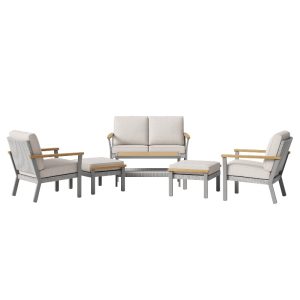 Sencillo Collection - 6 Piece Patio Furniture Set