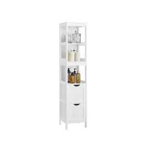Linen Tower with 2 Drawers for Bathroom