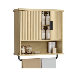 MAXE Collection - Bathroom Cabinet Wall Mounted. Over Toilet Hanging Cabinet