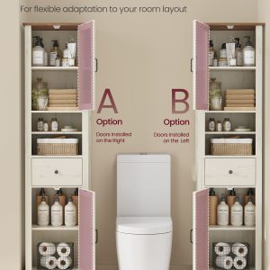 VASAGLE Tall Bathroom Cabinet