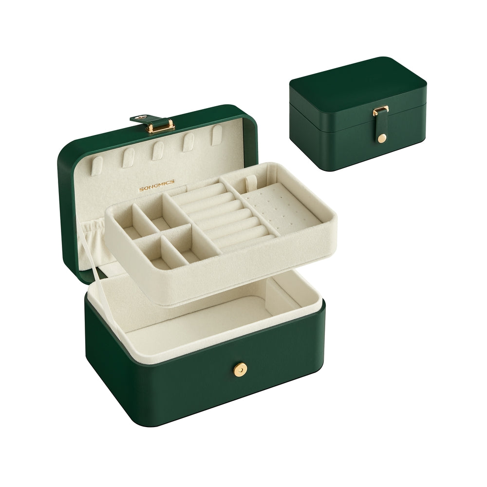 Travel Jewelry Box with Large Capacity and Secure Storage - Image 2