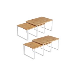 Set of 4 Cabinet Organizer Shelf