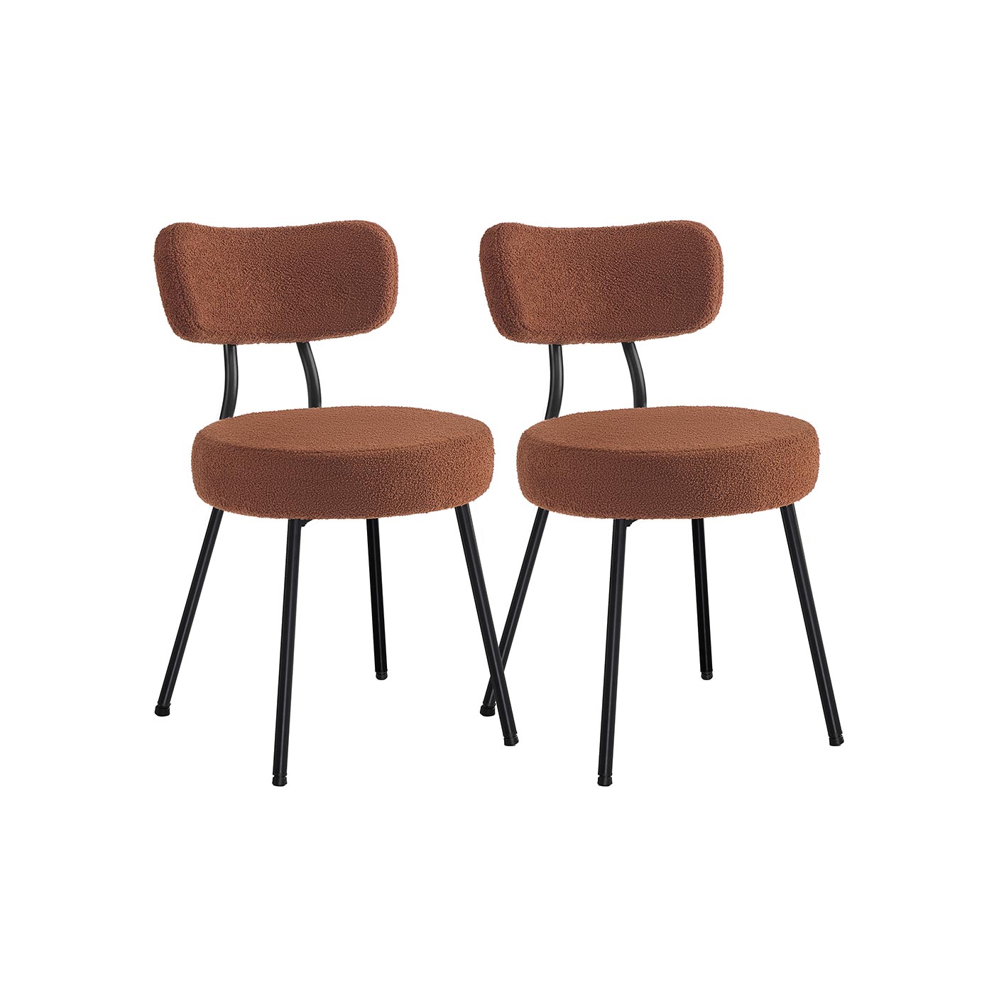 Teddy Fleece Dining Chairs Set of 2 - Image 3
