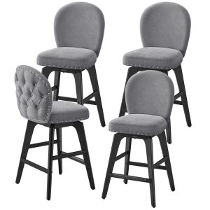 VASAGLE Bar Stools Set of 4
