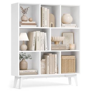 Mid-Century Modern 8-Cube Bookshelf