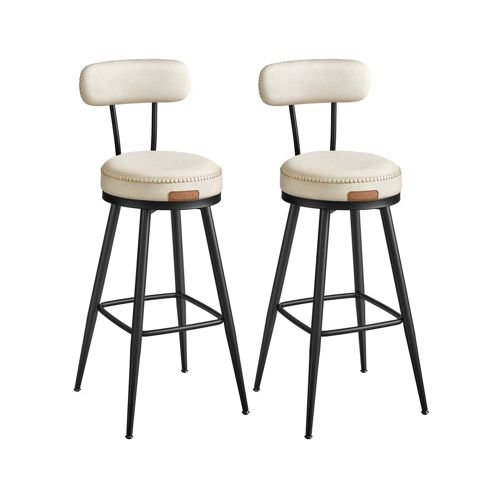 EKHO Collection - Swivel Bar Stools with Backs - Image 8