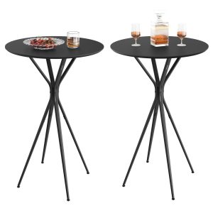Set of 2 Bar Tables. Round Cocktail Tables