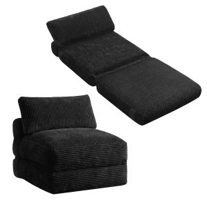 VASAGLE Folding Sofa Bed. Convertible Chair Bed with Pillow. Sleeper Chair