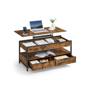 Lift Top Coffee Table with Storage Drawers