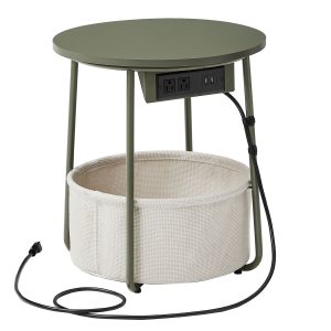 SONGMIC HOME Round Side End Table