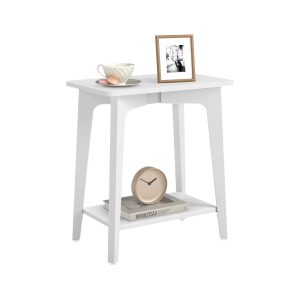 Maezo Collection - Side Table. 2-Tier Small Rectangular End Table