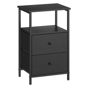 VASAGLE Nightstand. Side Table with 2 Fabric Drawers