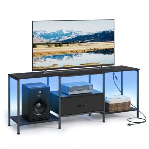 TV Stand for TVs Up to 70 Inches Entertainment Center Media Consolefor living room