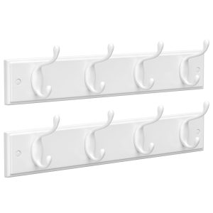 SONGMICS Set of 2 Wall-Mounted Coat Rack. Hook Rack