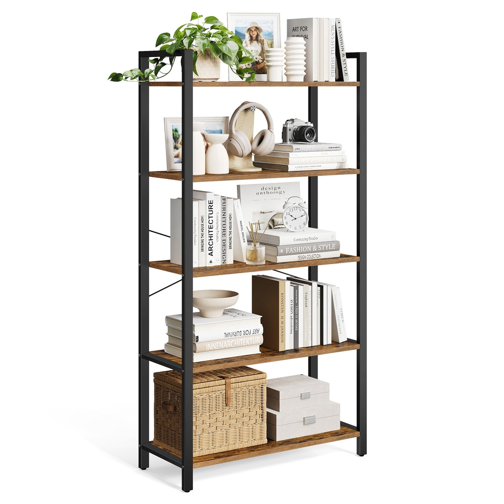 5-Tier Storage Rack with Steel Frame