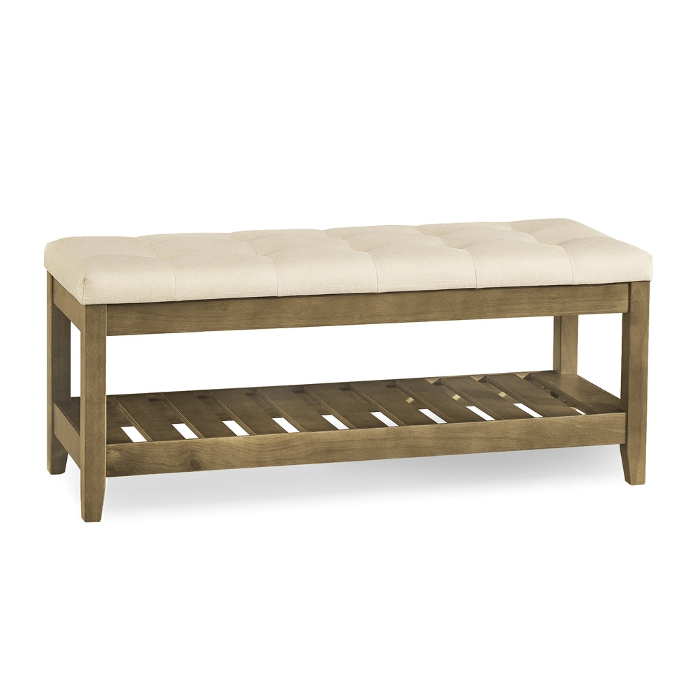 Storage Ottoman with Solid Wood Frame - Image 2