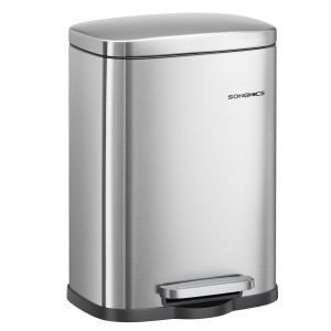 SONGMICS Small Bathroom Trash Can