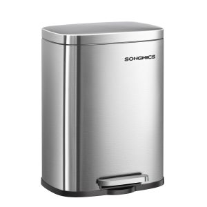 SONGMICS Stainless Steel Trash Can
