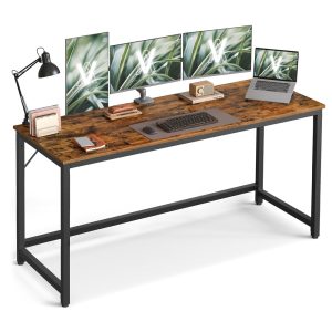 Particleboard gaming table with steel frame for home office