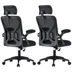 VASAGLE Ergonomic Mesh Office Chairs with Adjustable Lumbar Support and Headrest