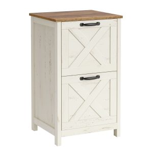 Farmhouse File Cabinet with Barn Door