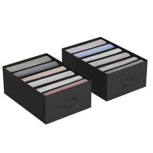 SONGMICS Set of 2 Large Size Wardrobe Closet Clothes Organizers