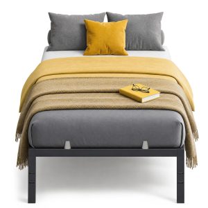 SONGMICS HOMEBed Frame. Metal Platform Bed Frame. 14 Inch | with Mattress Retainers. Heavy Duty. Under Bed Storage. Noise-Free Steel Mattress Foundation. No Box Spring Needed