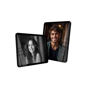 Modern Floating Picture Frame with Rounded Corners