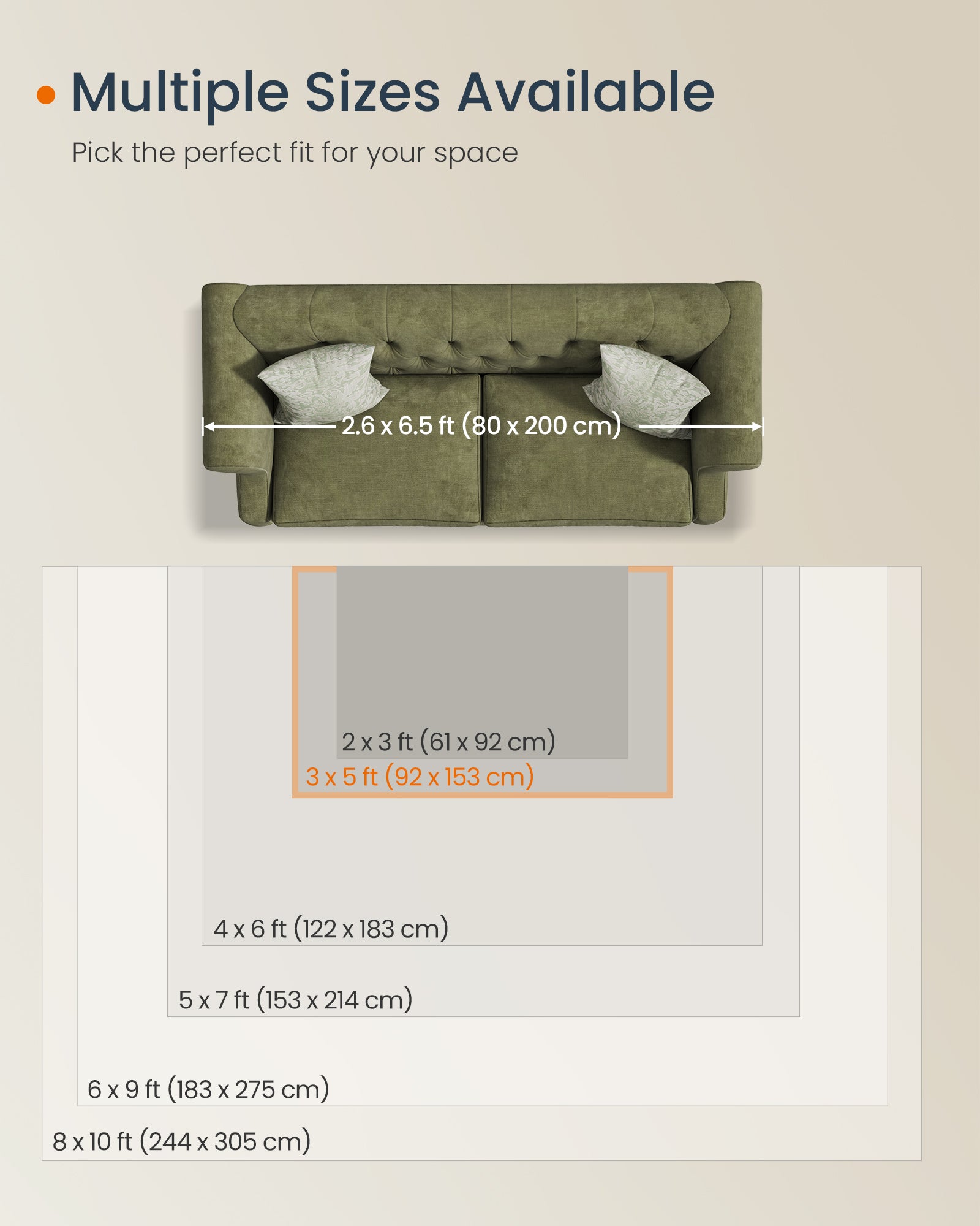 Area rug with non slip design and machine washable - Image 2