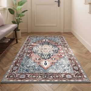 SONGMICS HOME Area Rug. Non-Slip Carpet. Traditional Vintage Style