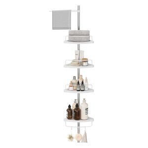 SONGMICS Corner Shower Caddy Tension Pole