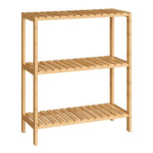 3-Tier Multifunctional Bamboo Storage Shelf