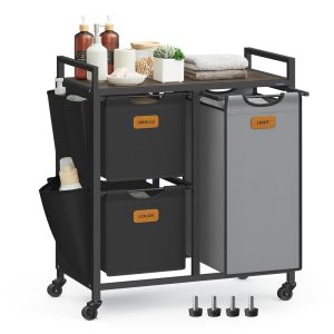 Laundry Hamper with 4 Compartments