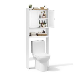 Over The Toilet Storage Cabinet. Bathroom Storage Cabinet with Doors