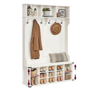 Liry Collection - Hall Tree with Bench and Shoe Storage