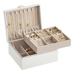 2-Layer Jewelry Box with Handle