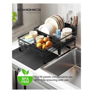 Dish Kitchen Dish Rack with Drainboard