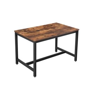Industrial Rustic Brown & Black Dining Table