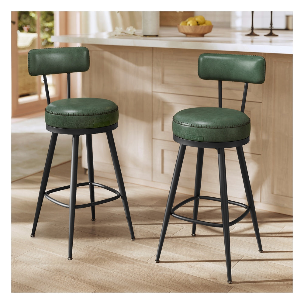 EKHO Collection - Swivel Bar Stools with Backs - Image 2