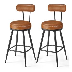 EKHO Collection - Swivel Bar Stools with Backs