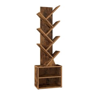 Custos Collection - Modern tree bookshelf with cabinet