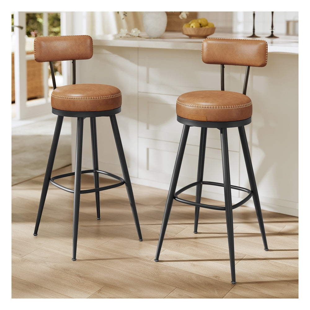 EKHO Collection - Swivel Bar Stools with Backs - Image 7