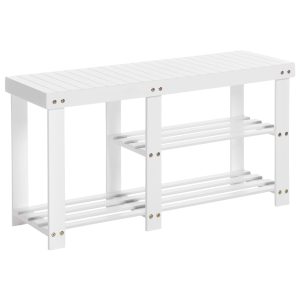 Bamboo Shoe Bench for Boots