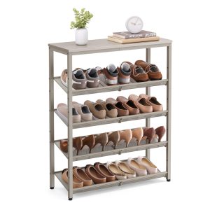 5-Tier Shoe Rack with Storage Shelves and Spacious Top