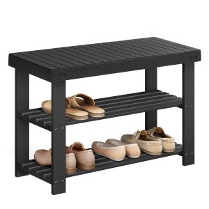 Bamboo Shoe Rack Bench