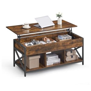 Daxton Collection - Industrial Brown Lift Top Coffee Table