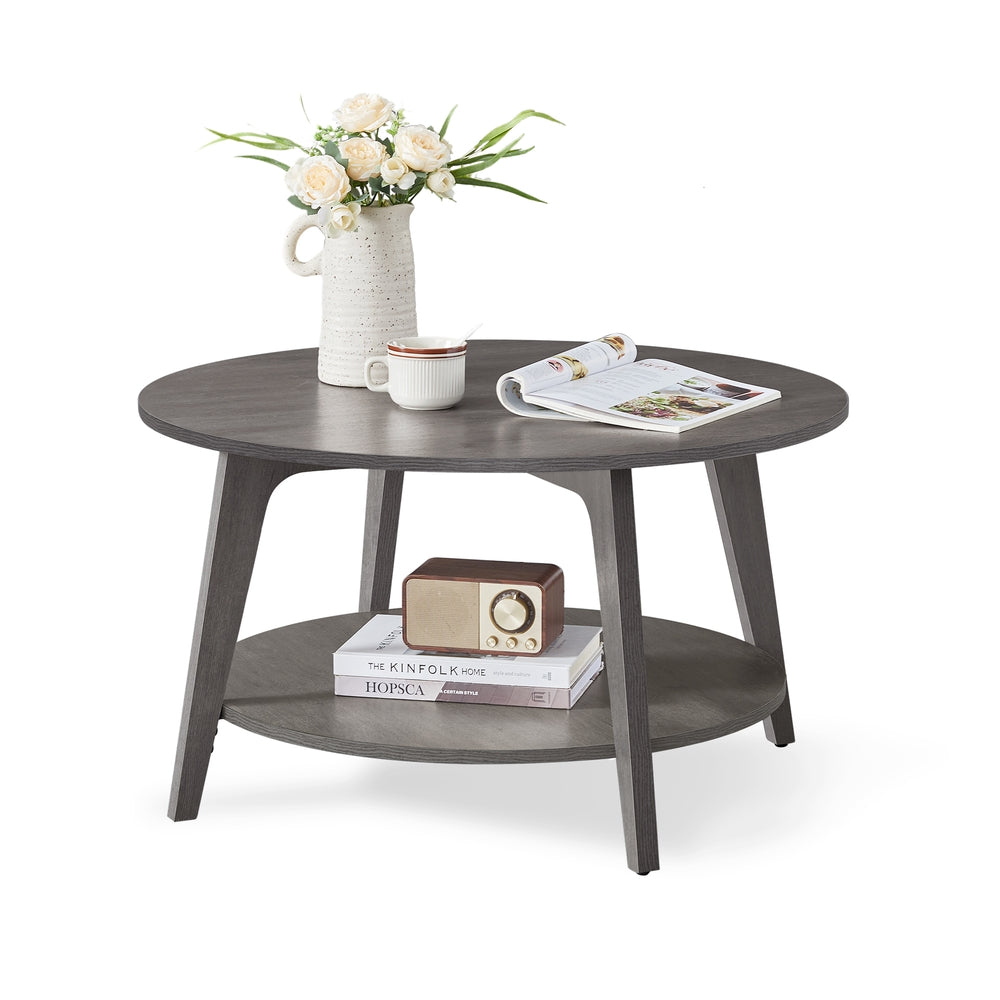 Maezo Collection - 2 Tier Round Coffee Table - Image 4