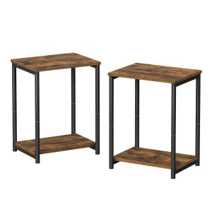 Two tier side tables set for living room and bedroom