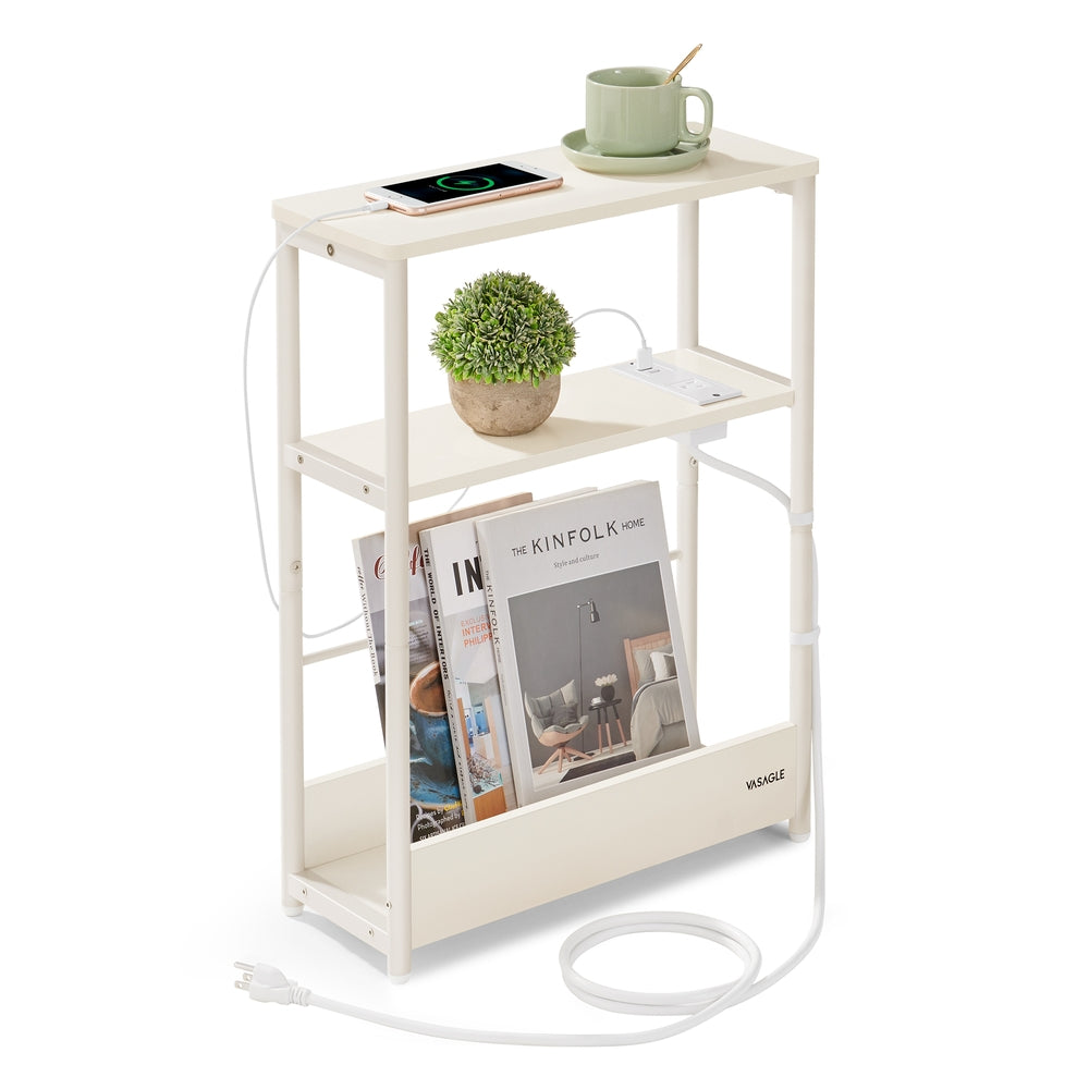 Narrow Side Table with Charging Station - Image 3